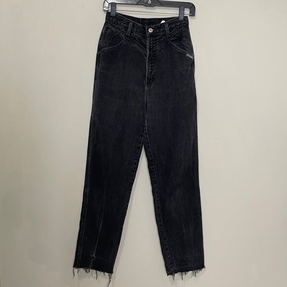Rockies Denim - Vintage Rockies High Waist Straight Leg Women's Jeans Washed Black Gray 9/10